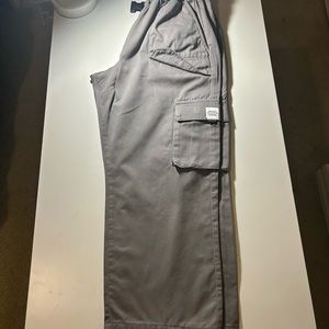 Plus Slim Fit Grey Cargo Pants